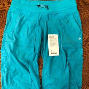 Lululemon Dance Studio Crops Blue Tropics